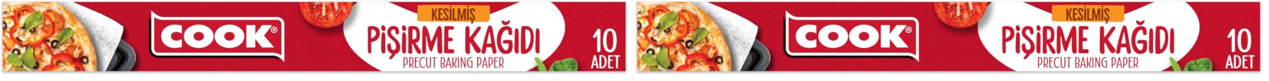 Cook Kesilmiş Pişirme Kağıdı 42 x 37 cm (10 Yaprak) 2li paket