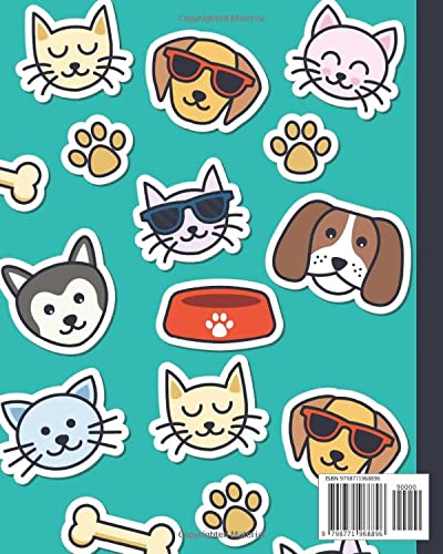 Sticker Album: Cute Cat and Dog Sticker Collecting Album, Blank Sticker Album for Boys and Girls, Great Gift Idea for Toddlers, Kids, Teens and Adults, My Cool Sticker Book image 3