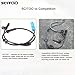 SCITOO 2 pcs Front Rear Left Right ABS Wheel Speed Sensors Fit for 2002 2003 2004 2005 2006 2007 2008 for MINI COOPER ALS2383 ALS2561