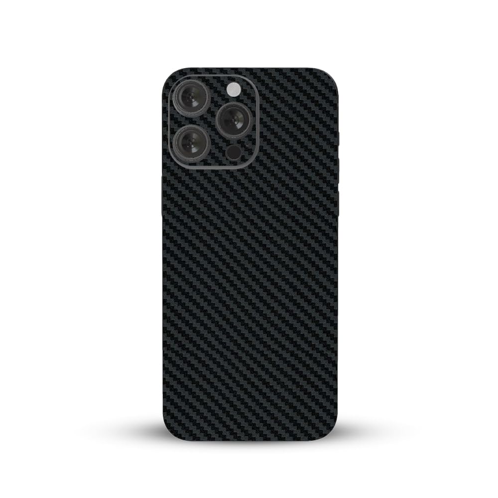 Calcomanía trasera iPhone 16 Pro Max vinilo de fibra de carbono protector 3M 7