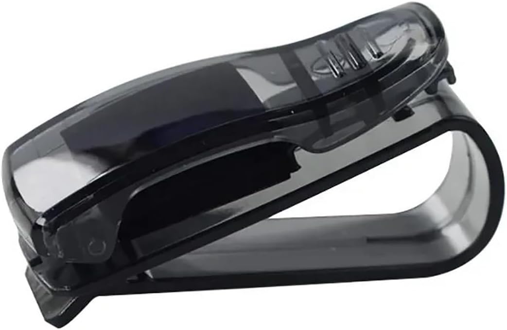 Sunglass Holder Car Glasses Case Auto Sun Visor Glasses Holder Sunglasses Clip Card Ticket Holder Universal Multi-Function Car Accessories Car Sunglasses Holder(B Gray)