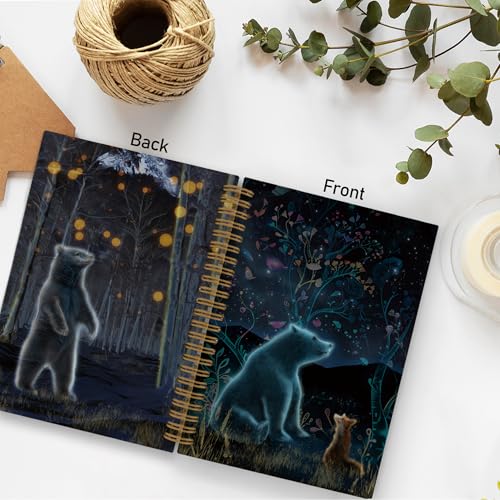 Cahier de notes ours polaire rigide pour éviter les pages cornées