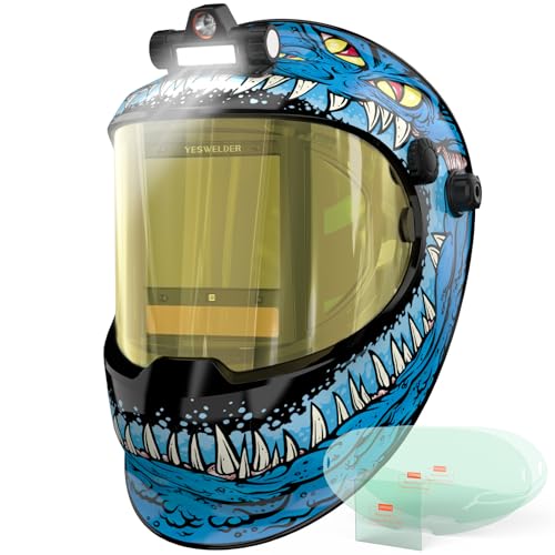 Image of YESWELDER 180 Panoramic Welding Helmet with Smart Auto-Shade