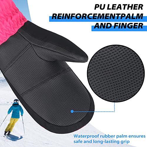 Achiou Winter Kids Mittens Waterproof Children Mittens For Skiing Snowboard Gloves For Boys Girls #TOP1