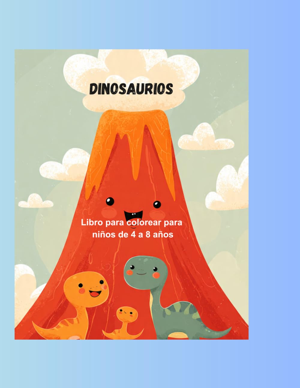 Dinosaurios: Ilustraciones para colorear para niños de 4 a 8 años