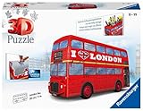 Inklusive drehbaren Rädern Ravensburger 3D Puzzle 12534 - London Bus - 216 Teile