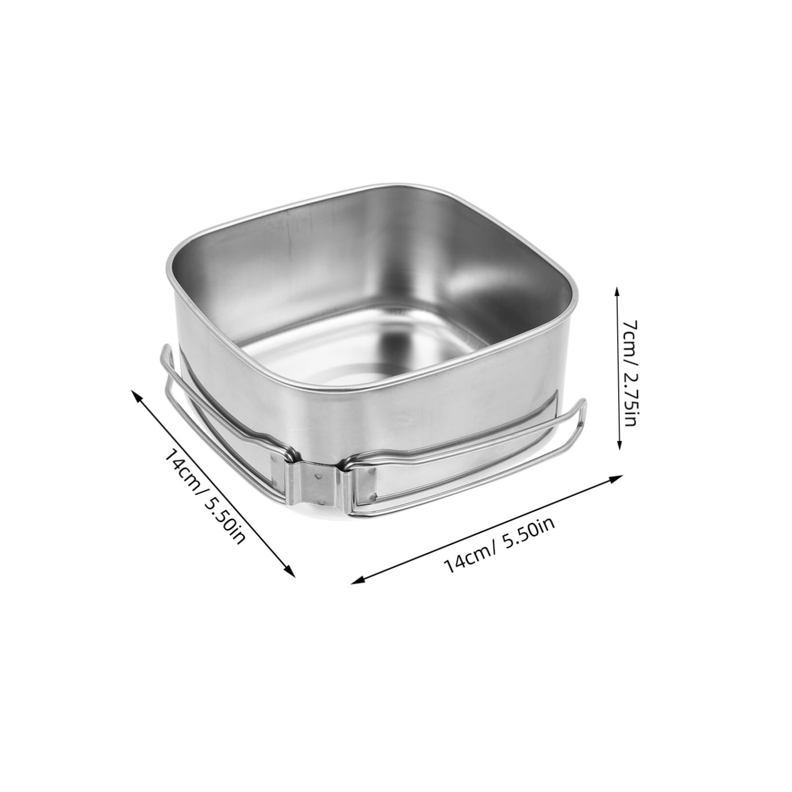 Yardwe Ensemble Cuisine de Camping, en Acier Inoxydable, 1 Set Portable, Poignée Pliable, Facile à Nettoyer pour Barbecue Activités Extérieures