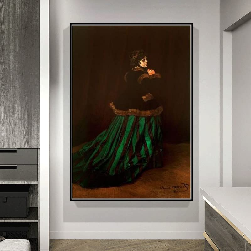 Amazon.com: Camille Also Known As The Woman in A Green Dress Painting by  Claude Monet DIY Diamond Painting Kits for Adults, 5D Full Round Drill  Diamond Painting Kit Embroidery Arts Home Decor :