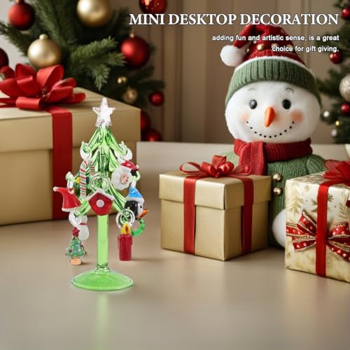 Sapin de Noël cristal miniature pour centre de table féerique