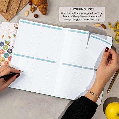 Journal de préparation des repas Clever Fox avec liste d'épicerie Pro - 6