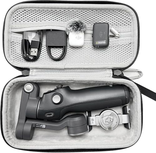 Image of M.G.R.J Carrying Case for DJI Osmo Mobile 8, Osmo Mobile 7P / 7 Gimbal Stabilizer, Travel Portable Bag for DJI Osmo Mobile 8 | 7P | 7 | SE Accessories (Hard|EVA|Black) (DJI Gimbal Not Included)