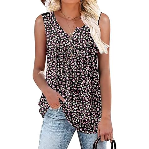 POPYOUNG Women's Summer Tank Top Cover