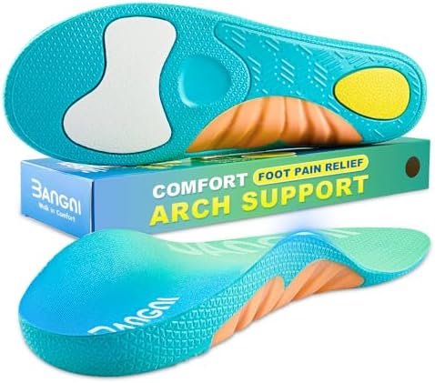 3ANGNI Orthopädische Einlegesohlen Fersensporn Einlagen Senkspreizfuß für Plantarfasziitis, Plattfuß Herren Damen，Kann Auch für Einlegesohlen Arbeitsschuhe Schuheinlagen Schuhe