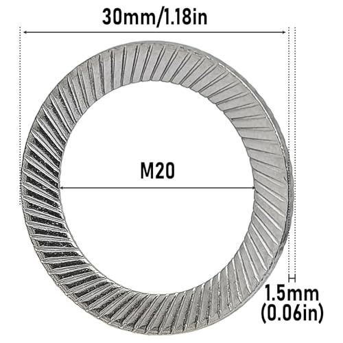 Rondelle M20 double face pour sécuriser les fixations mécaniques - 2