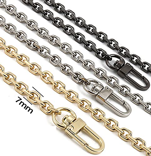 Goldfarbene Geldbörsenkette 120 Cm – 2 Stück, Metall, Drehbare Schnalle, Für Handtaschen & Geldbörsen