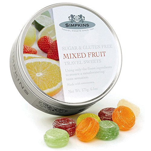 Simpkins Sugar & Gluten Free Mixed Fruit Travel Sweets - 175g