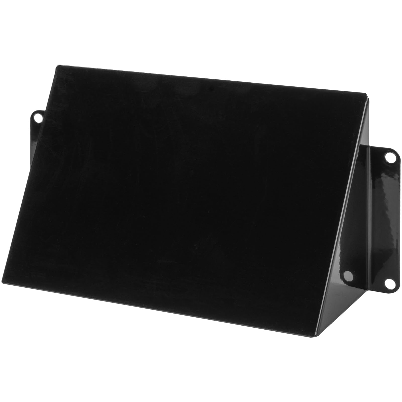 Repa Market 5.5" x 3" Inch / 140 x 80 mm Black Galvanized Steel Hood Vent - Rectangular External Ventilation Vent Grid - Metal Outdoor Air Vent Cap - Duct Cover