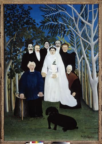 Cuadro de lienzo Henri Rousseau de 60x90cm para crear un ambiente relajante en el dormitorio