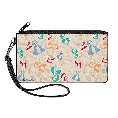 Buckle-Down Movies Wallet, Zip Clutch, The Wizard of Oz Dorothy Pose and Ruby Slippers Collage, Canvas