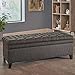 Christopher Knight Home Juliana Fabric Storage Ottoman, Gray