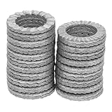 BUTIFULSIC 20-Piece M10 Wedge Locking Washer Set Anti-Vibration Manganese Steel Washers for Secure Locking Heavy Duty for Industrial and DIY Applications Silver