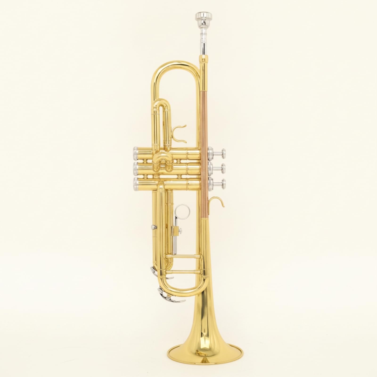 Trompete B Trompete Blechblasinstrument Ventiltrompete Musikinstrument mit Drei Leichtgängigen Ventilen Und Silbermundstück Klarer Resonanter Klang