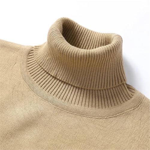 Men's Autumn Winter Warm Knitted Turtleneck Sweater2