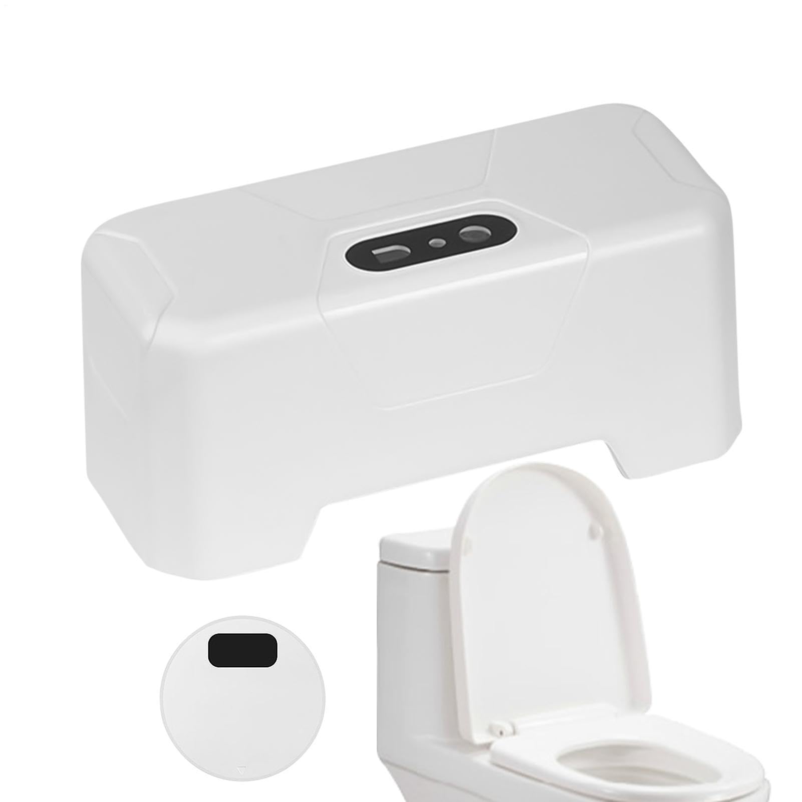 Descarga automática de inodoro manos libres con sensor infrarrojo externo y carga USB inteligente