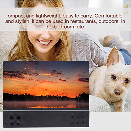 Mibee Amplificadores de tela de telefone celular de 12 polegadas Ampliador de tela grande de vídeo 3