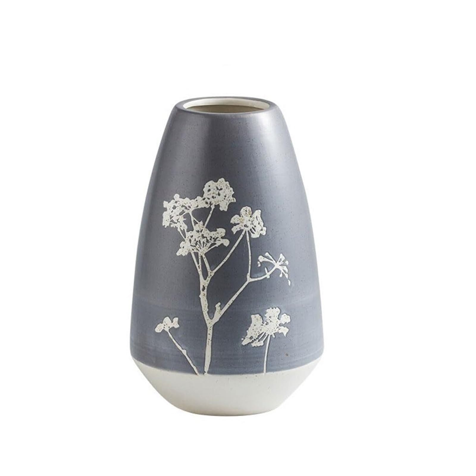 Ceramic Vases Nordic Creative Relief Texture Porcelain Vase Living Room Porch Flower Arrangement Dried Flower Decoration Ceramic Vase(C)