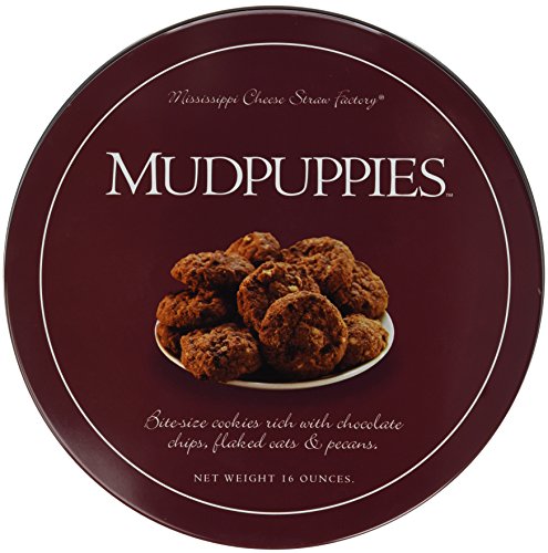 Mississippi Cheese Straw Factory Mudpuppies Chocolate Chip, Oat and Pecan Cookies in Gift