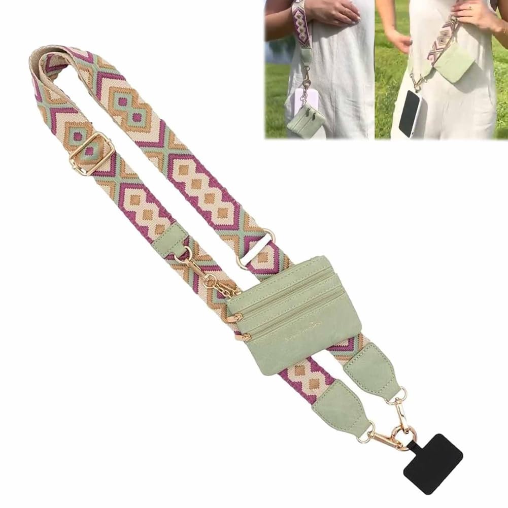 Cinturino Per Telefono Con Custodia Con Cerniera, Clip E Vai Per Portafoglio A Tracolla Tracolla D~p131257338