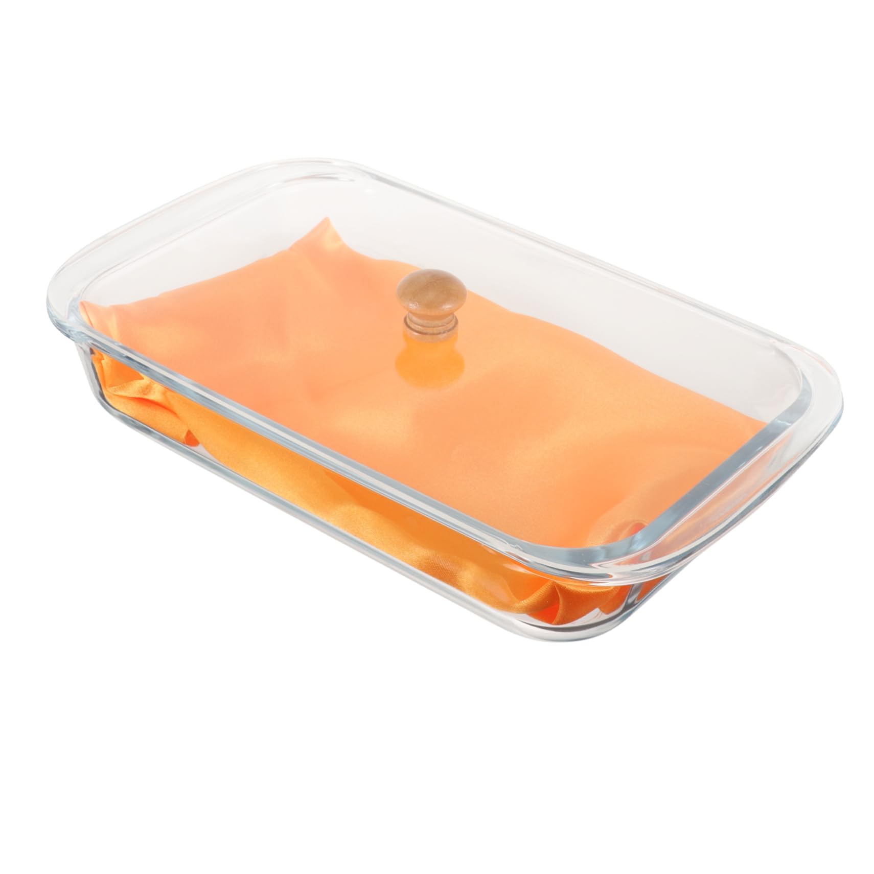 Plateau en verre réutilisable POPETPOP avec couvercle transparent rigide