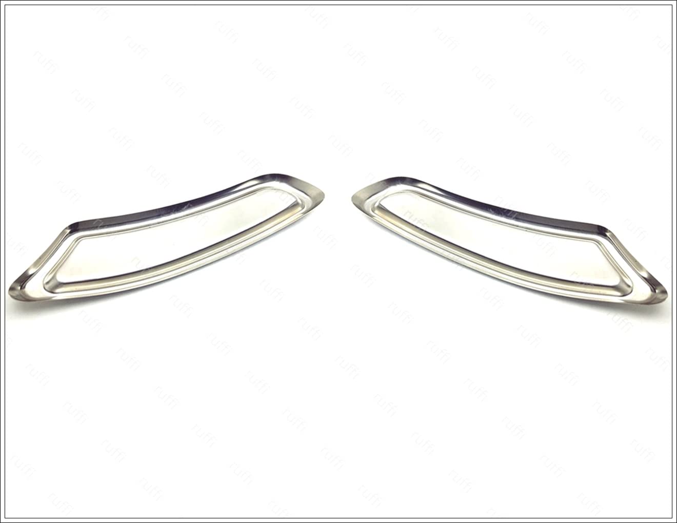 Chrome DEFLECTOR DE ESCAPE MARCO 2 PCS S.STEEL PASSAT B8 SALOON-ESTATE 2014-UP