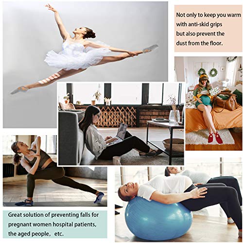 Yoga Socks For Women With Grips Non Slip Non Skid Sticky Socks For Pilates Barre Ballet Toeless Barefoot Socks Size 5-10 #TOP5