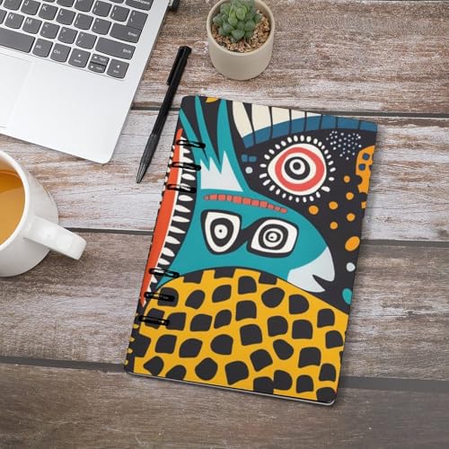 Carnet de notes A5 rechargeable motif animal multicolore