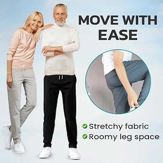 Miracharm Pants for Men, GlidePants - Unisex Quick Dry Pull-on Stretch Pants, Suitable for People of All Ages2