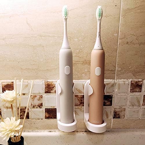 simpletome Adhesive Electric Toothbrush Holder Wall Mounted Tooth Brush Organizer 4 Pack (ABS Plastic)