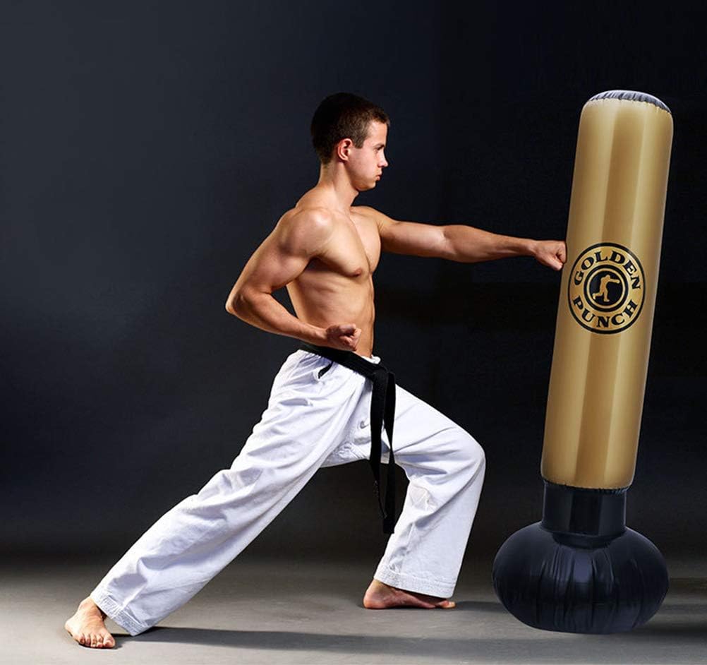Warmword 62.9" Inflatable Kids Punching Bag,Tumbler Muay Thai Training Pressure Relief Bounce Back Sandbag Training Tumbler Bop Bag : Sports & Outdoors