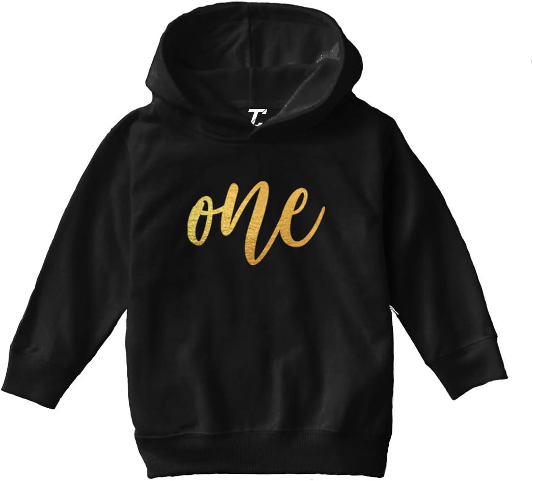 Tcombo Gold Foil Birthday - Present Fun Toddler/Youth Fleece Hoodie