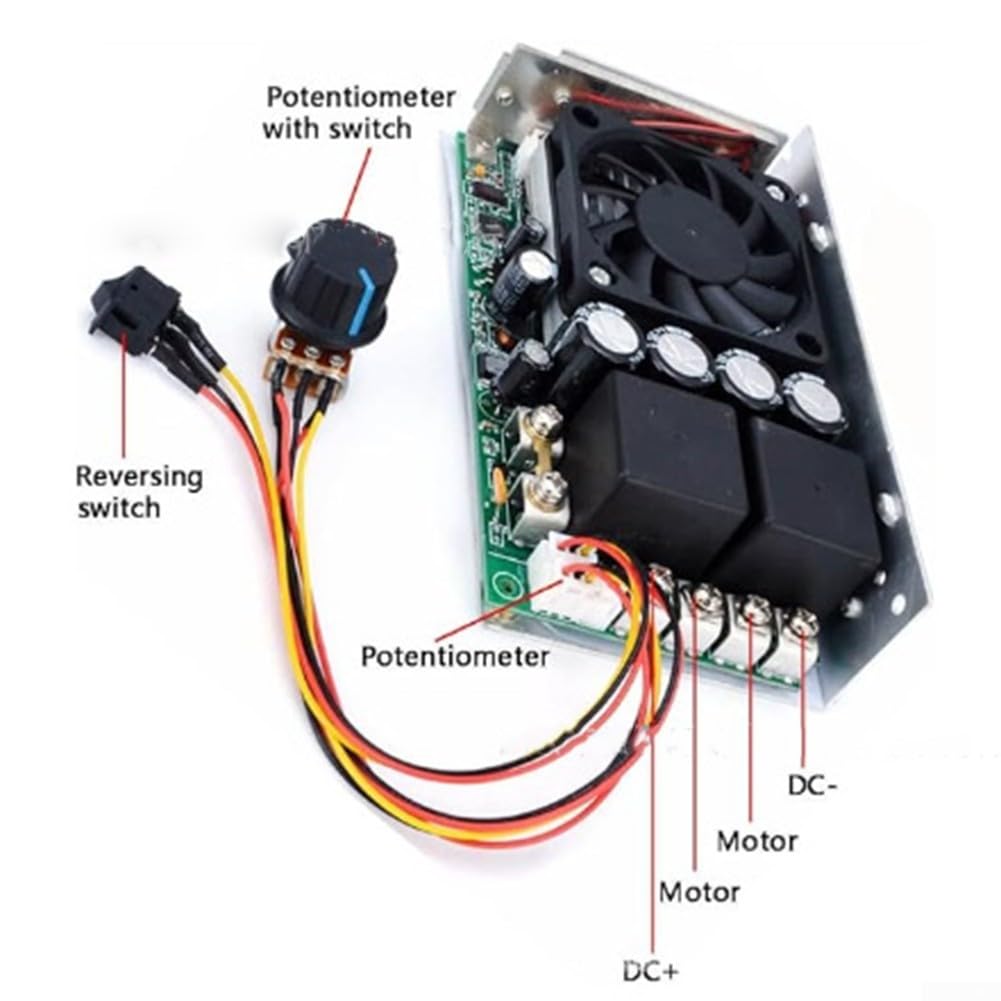 Controller motore DC 10-50 V 3000 W per regolatore PWM DC motore controller