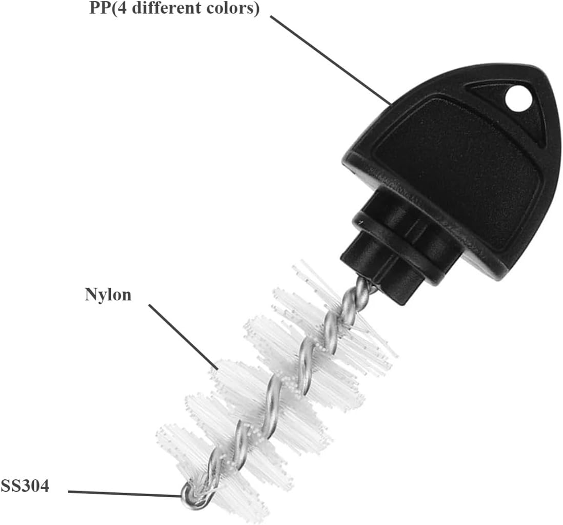 Draft Beer Tap Plugs 6 Sets Of Draft Beer Tap Brushes And Plugs, Capping With Stepped Design for Kegerator(Black)
