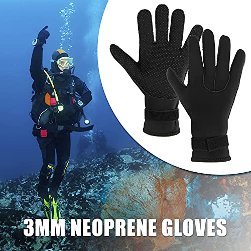 Staright Luvas de mergulho de neoprene de 3 mm feminino masculino Luvas de mergulho antiderrapante p