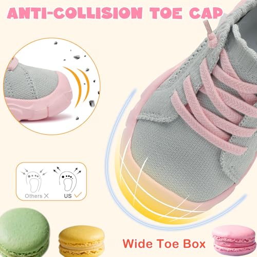 LeIsfIt Toddler Shoes Girls Boys Wide Barefoot Shoes Kids Breathable Sneakers Slip on Tennis Shoe Lightweight Sneakers2
