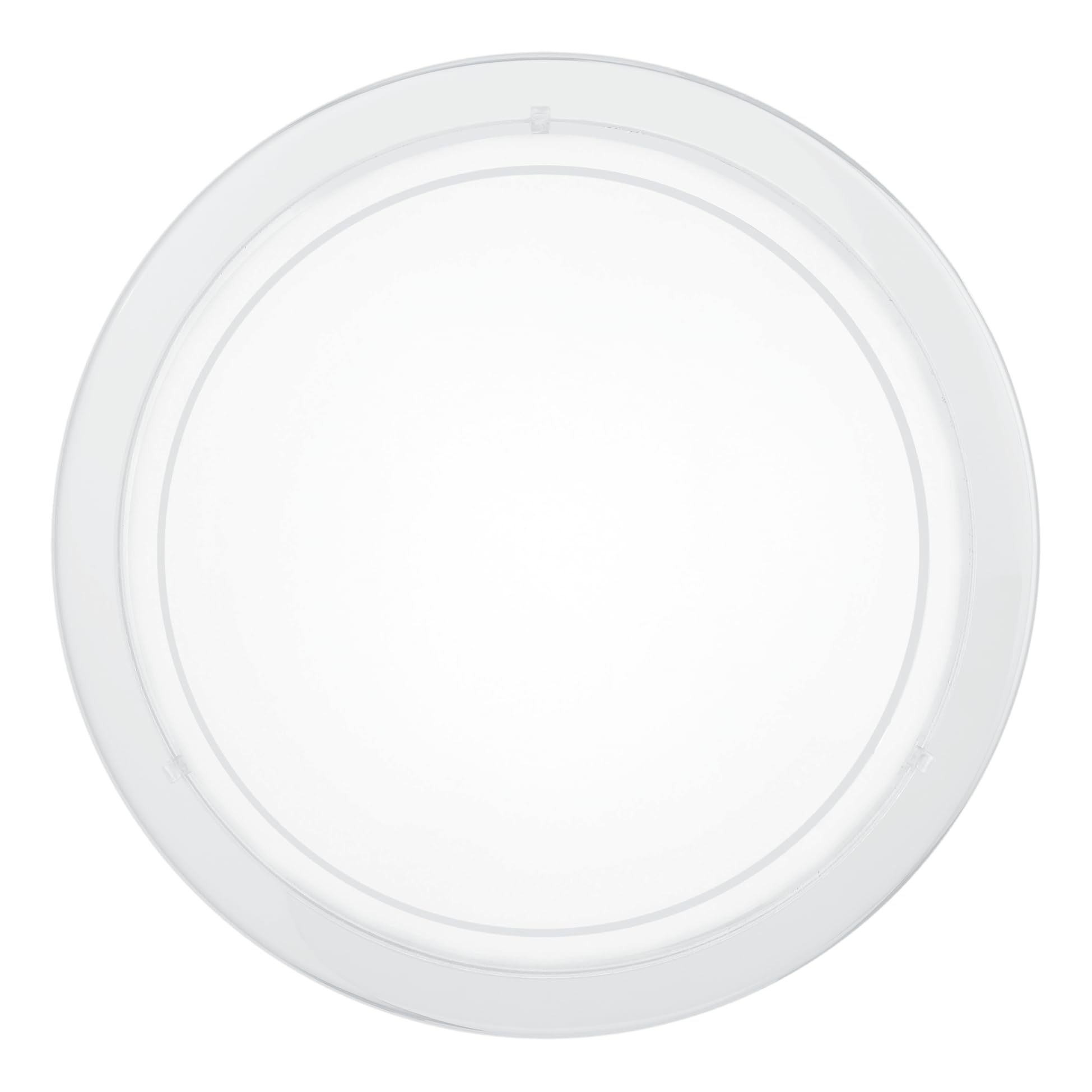 Eglo Planet 1 Ceiling lamp, White Steel and White Lacquered Glass Wall Light, E27 Socket