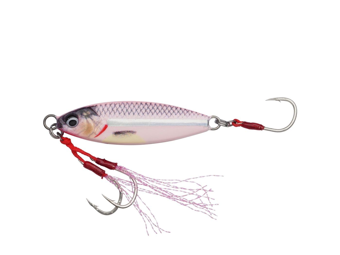 Savage Gear Slow Seeker Jig Trap Action Fishing Stick Ultra Sharp Saltwater Hooks 10-60g Multicolor Jig Bait Slow Jigging (PINK Glowing, 20g) โ image 1
