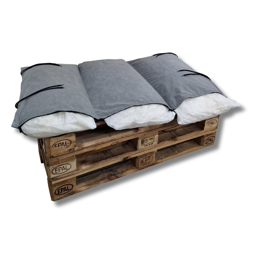 Set De Coussins Matelas Pour Canapé Palette (Dossier + Assise) - Housse Lavable Microfibre, Mousse PU - Couleur Pomme Verte