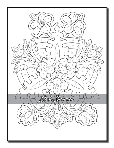 Color by Number Flowers: An Adult Coloring Book with Fun, Easy, and Relaxing Coloring Pages (Color by Number Coloring Books) - Image 45