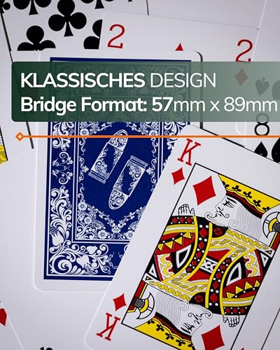 Bullets Playing Cards, wasserfeste Plastik Spielkarten, Bridge Size, Standard Index, Pokerkarten, Kartenspiel, Skatkarten, Doppelpack, 4 Eckzeichen – Bild 3