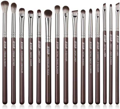 Jessup Eyeshadow Brush 15pcs Eyeliner & Eye Makeup Brush Professional T499
